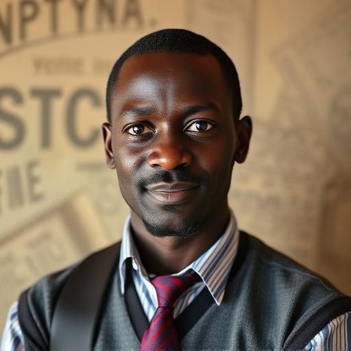 Portrait of Joseph Okello, a student at the academy