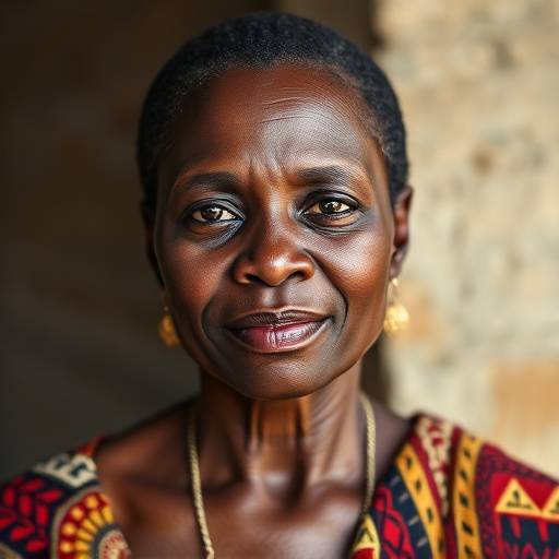 Portrait of Sarah Nakimuli, a parent of a student