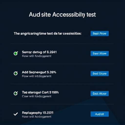 Screenshot of an accessibility testing tool showing results of a website scan